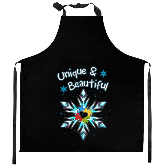 Unique And Beautiful Autism Awareness 80s Kitchen Aprons