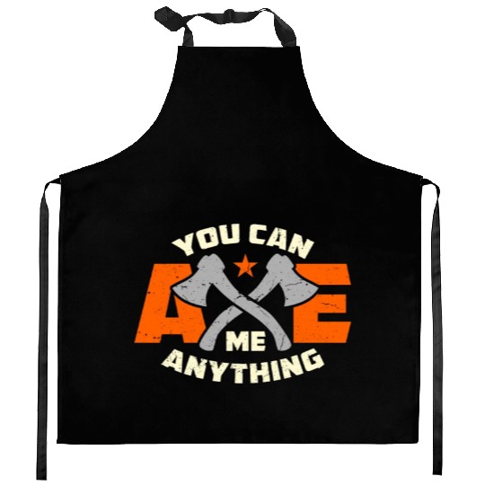 Axe Throwing You Can Axe Me Bullseye Axe Thrower Kitchen Aprons
