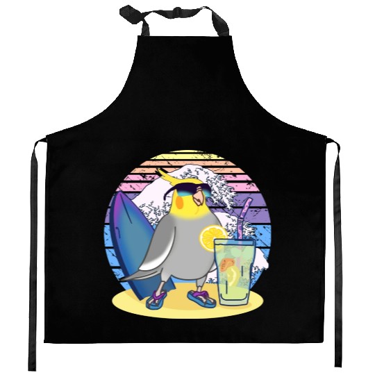 Summer Cockatiel Kitchen Aprons