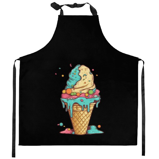 Ice Cream Dreams Kitchen Aprons