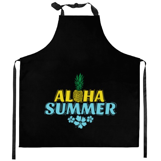 Aloha Summer Pineapple sweet Fruit tropical Kitchen Aprons