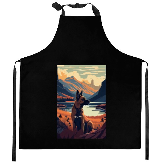 Belgian Malinois Nature Kitchen Aprons