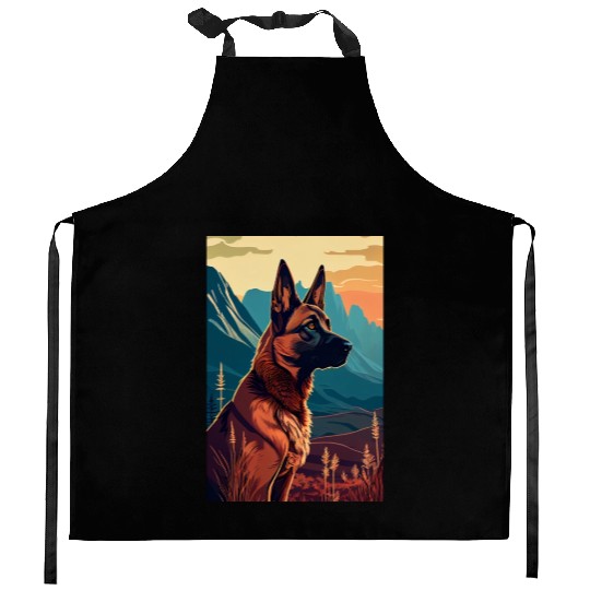 Belgian Malinois Nature Kitchen Aprons