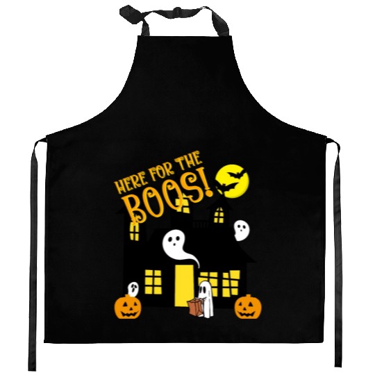 Here for the Boos (With Kid) Kitchen Aprons