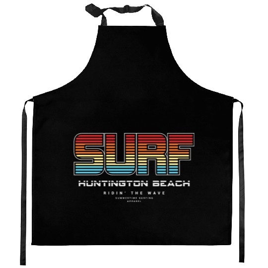 Surf in Huntington Beach nature Kitchen Aprons