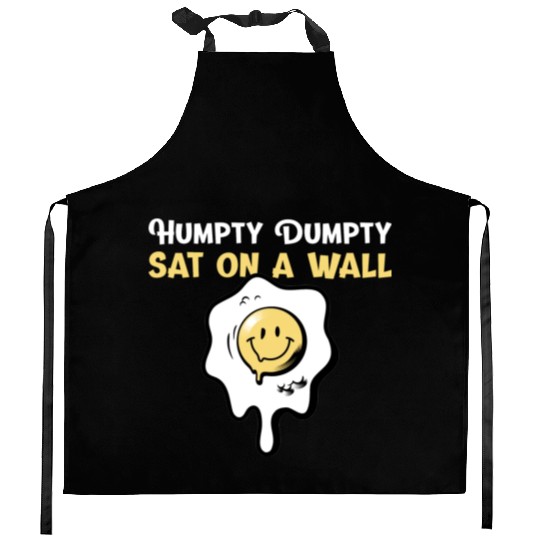 Humpty Dumpty Nursery Rhymes For Funny People Kitchen Aprons