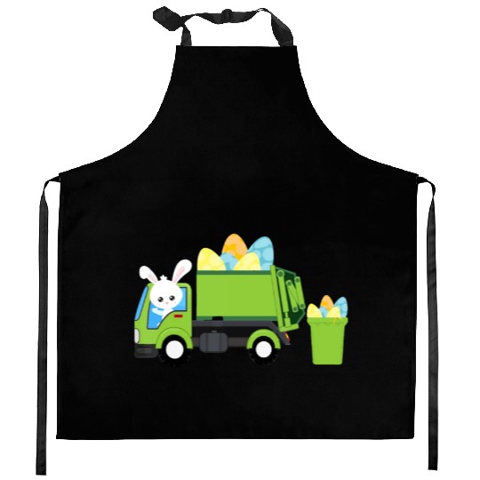 Garbage Truck Easter Bunny Egg Hunt Toddler Kids B Kitchen Aprons