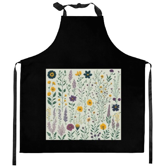 Wild summer flowers Kitchen Aprons