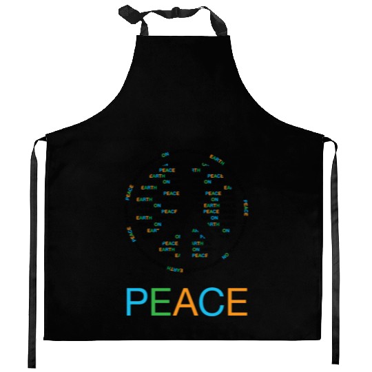Peace On Earth Kitchen Aprons