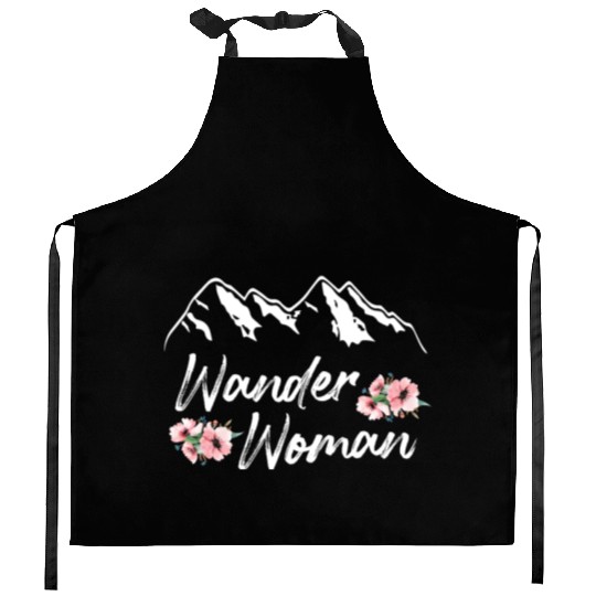 Wanderwoman Wanderlust Hiker Mountaineer Kitchen Aprons