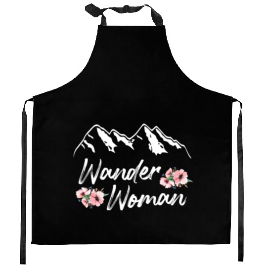 Wanderwoman Wanderlust Hiker Mountaineer Kitchen Aprons