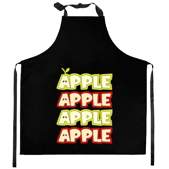 Apple Repeat Apple Picking Farmer Kitchen Aprons