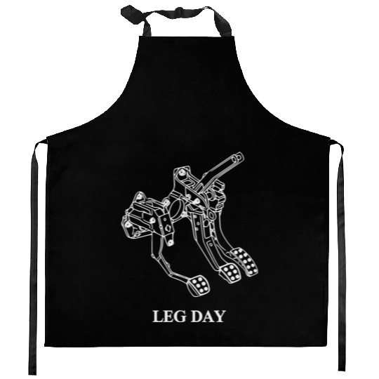 Leg Day - Auto - Funny Gift Idea Kitchen Aprons