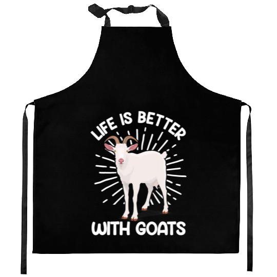 Cool Goats For Men Women Goat Whisperer Nubian Kitchen Aprons