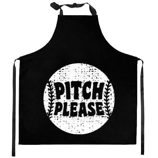 Pitch Please Hilarious Baseball Lover Sayings Kitchen Aprons