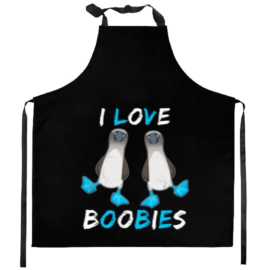I Love Boobies Funny Booby Bird Kitchen Aprons