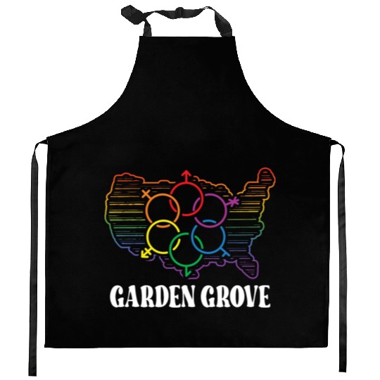Garden Grove Pride Month Pride Flag LGBT Community Kitchen Aprons