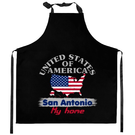United States of America - San Antonio my home Kitchen Aprons
