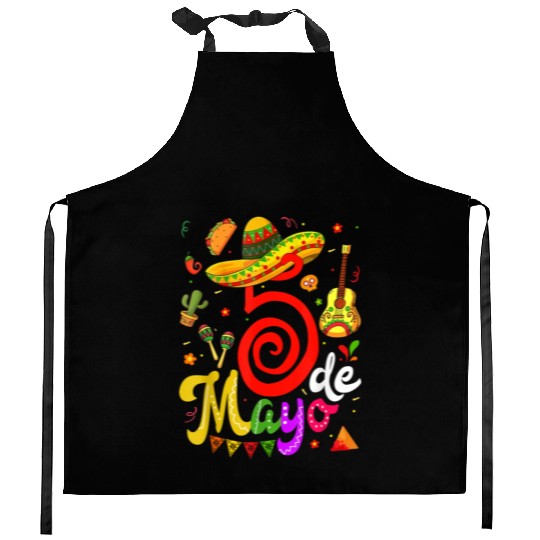 Cinco De Mayo Fiesta Surprise Camisa 5 De Mayo Viv Kitchen Aprons