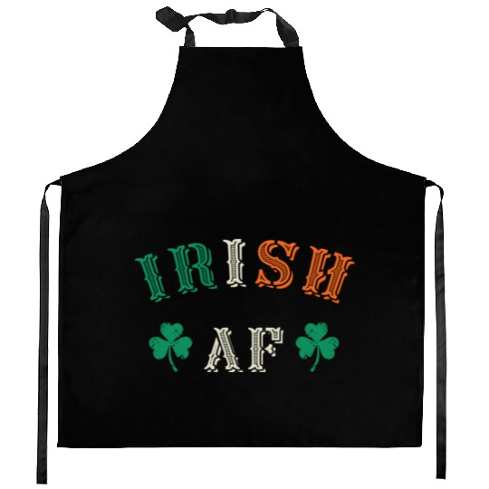 Irish Af Funny St Patricks Day Drinking Kitchen Aprons