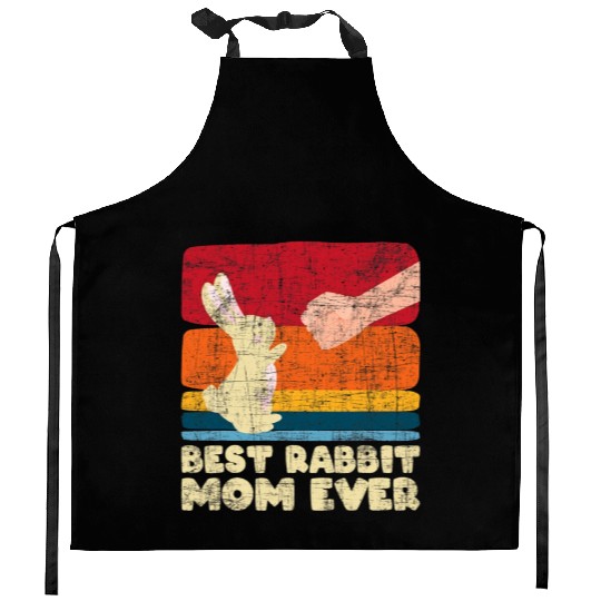 Best Rabbit Mom Ever Bunny Farmer Zookeeper Kitchen Aprons