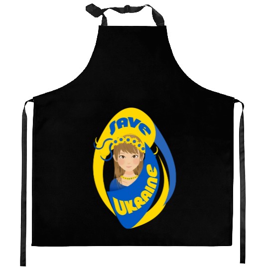 Save Ukraine 1 Kitchen Aprons