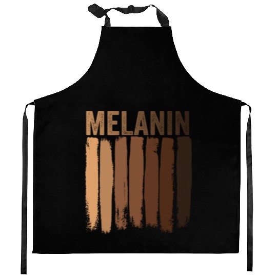 Melanin shades Black Pride Kitchen Aprons