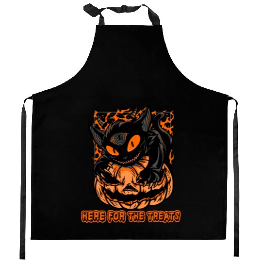 Halloween Trick Or Treat Kitchen Aprons