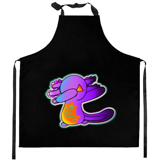 Jack O Lantern Axolotl Halloween Trick Or Treat 1 Kitchen Aprons