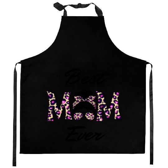 Best Mom Ever Mother's Day Flower Family Love Gift Kitchen Aprons