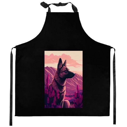 Belgian Malinois Nature Kitchen Aprons