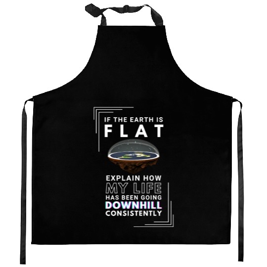FLAT EARTH Kitchen Aprons