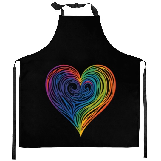 Pride & Joy: Rainbow Heart, Embracing LGBT Love & Kitchen Aprons