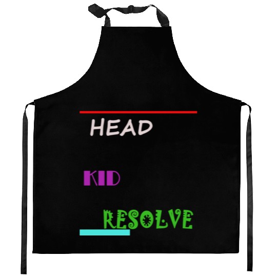 HEAD KID RESOLVE Kitchen Aprons