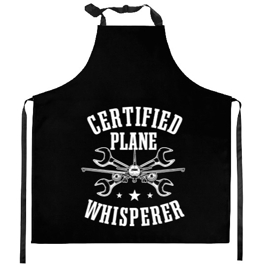 Funny Aircraft Mechanic Saying Kitchen Aprons