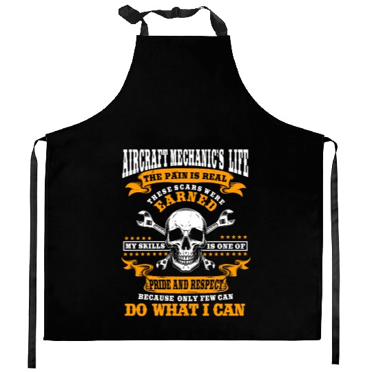 Great Aircraft Mechanic Costume Kitchen Aprons
