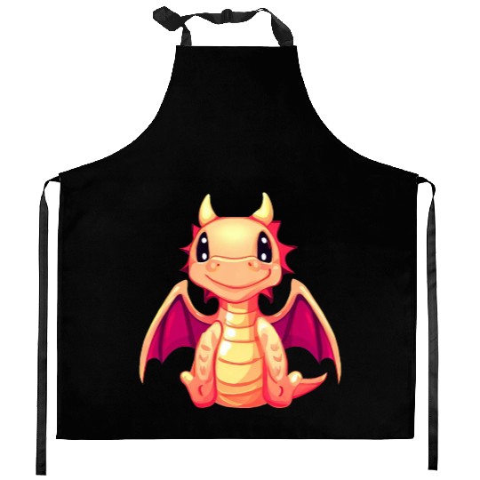 CUTE DRAGON Kitchen Aprons