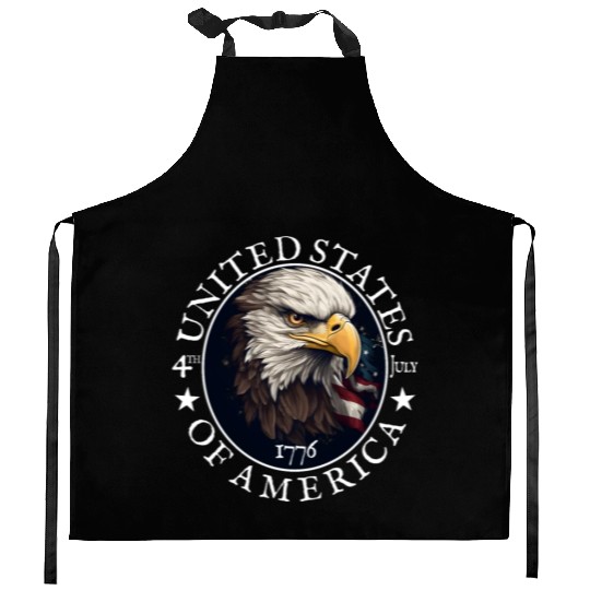 Independence Day 4th of July Freedom Kitchen Aprons