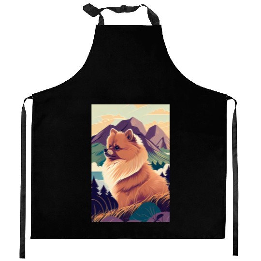 Pomeranian Nature Kitchen Aprons