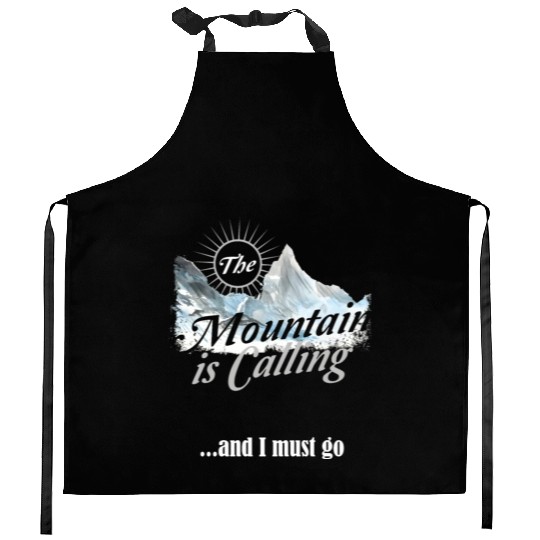 Hiking Mountain is Calling Hike Vintage Kitchen Aprons