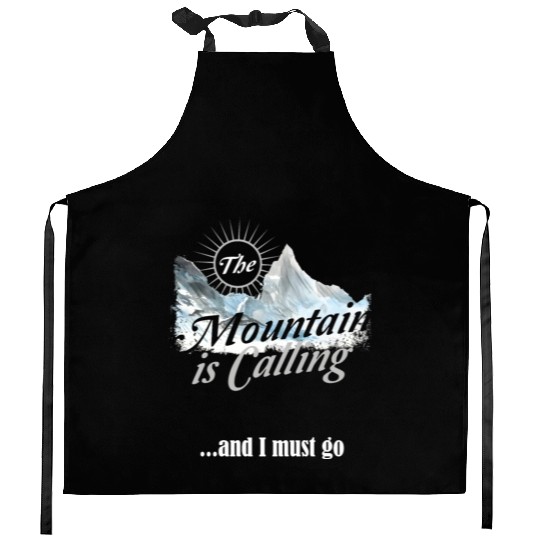 Hiking Mountain is Calling Hike Vintage Kitchen Aprons
