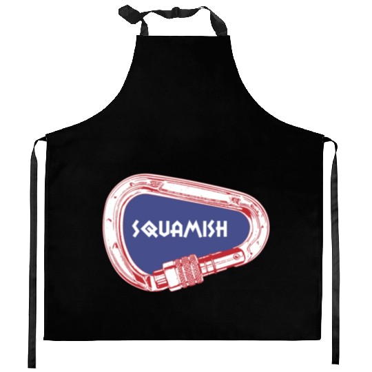 Squamish Rock Climbing Carabiner Kitchen Aprons
