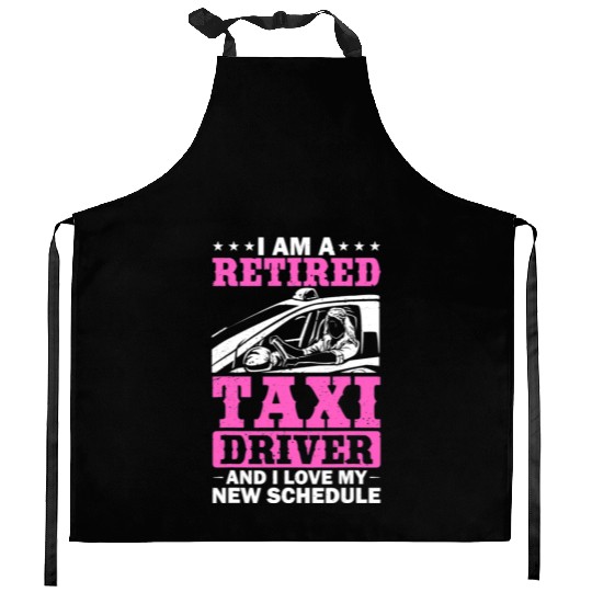 Professional Driver Cab Driver Outfit Taxi Lover Kitchen Aprons