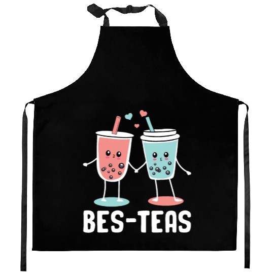 Bes Teas Bubble Tea Lover Boba Tea Drinker Korean Kitchen Aprons