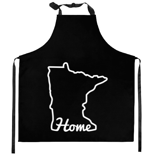 Minnesota Home Mn State Map Minnesotan Kitchen Aprons