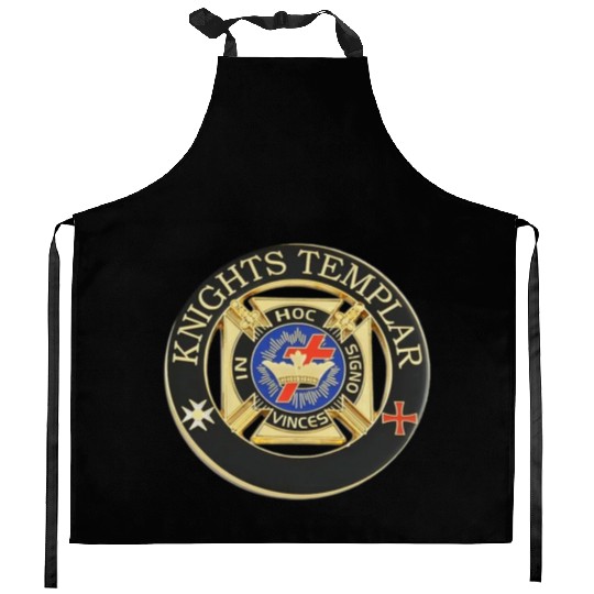 Knights templar in hoc signo vinces Kitchen Aprons