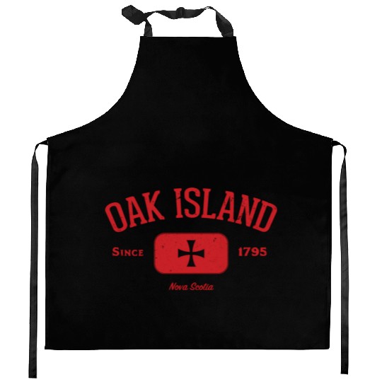Oak Island Knights Templar Cross Kitchen Aprons