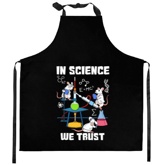 Funny In Science We Trust Laboratory Chemicals Kitchen Aprons