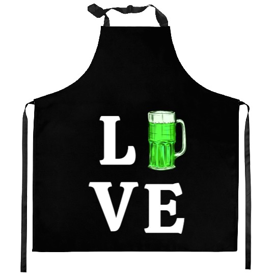 Love Green Beer Kitchen Aprons