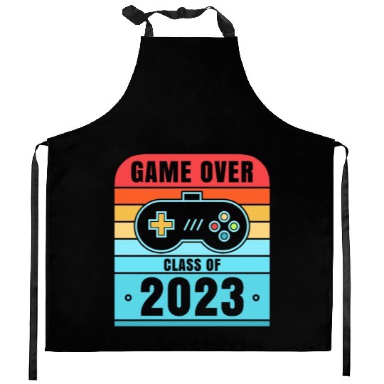 Game Over Class Of 2023 Kitchen Aprons Students Funny